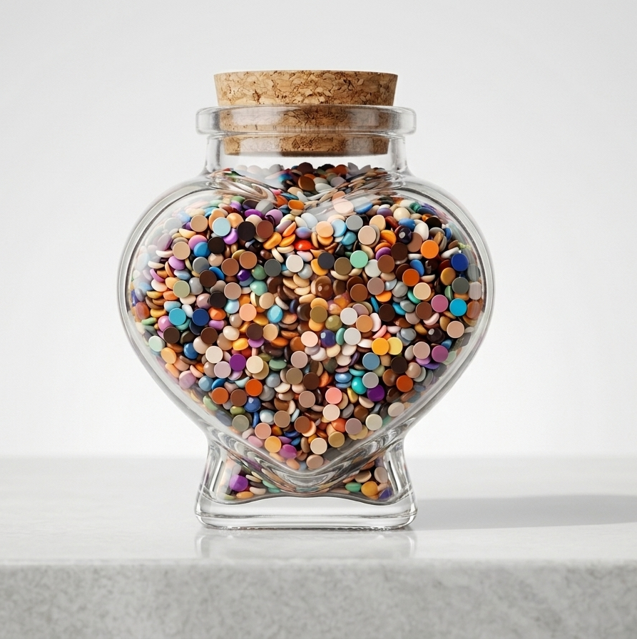 Frasco de diamantes